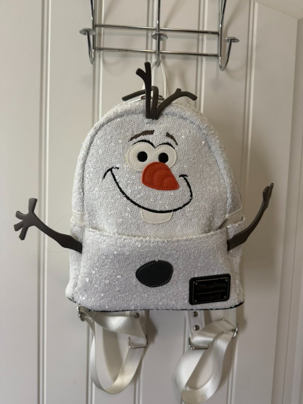 Disney Parks Loungefly Frozen Olaf Sequin Backpack